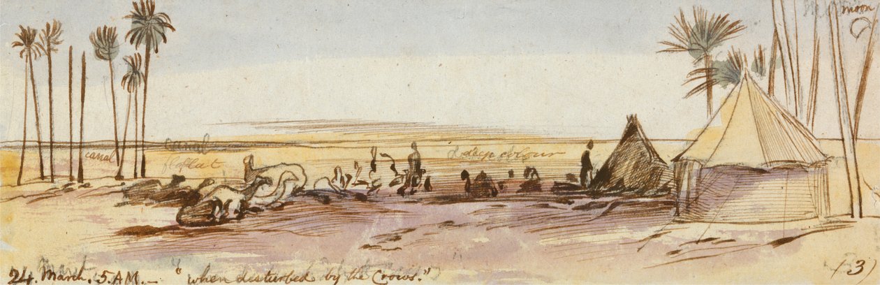 Near Belbeis by Edward Lear