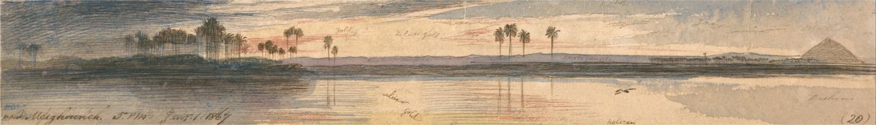 Near Mesghouneh by Edward Lear