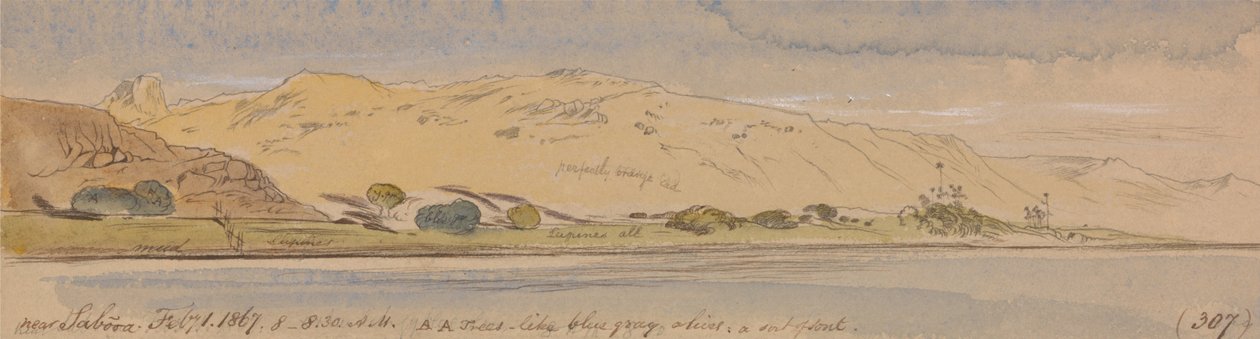 Near Sabooa by Edward Lear