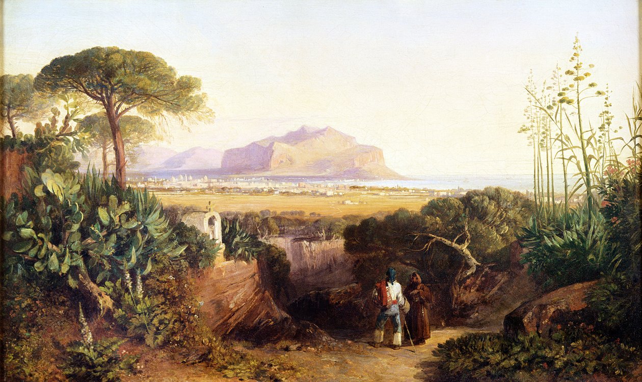 Palermo, Sicily by Edward Lear