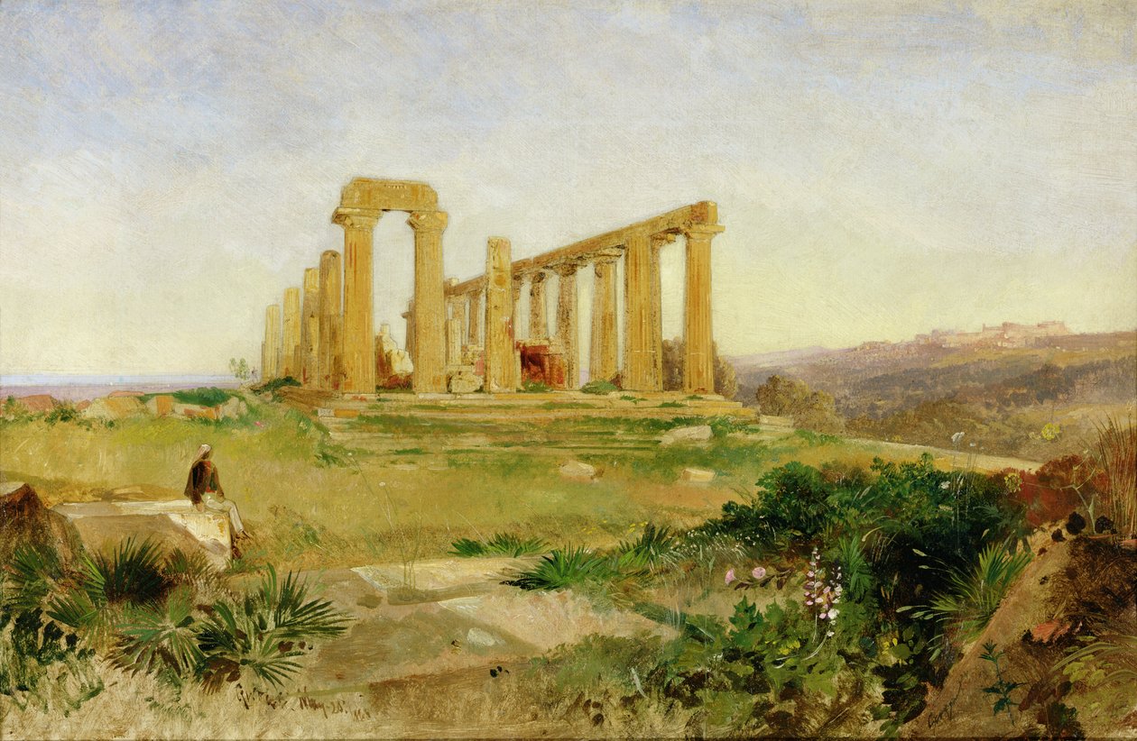 Temple of Agrigento by Edward Lear