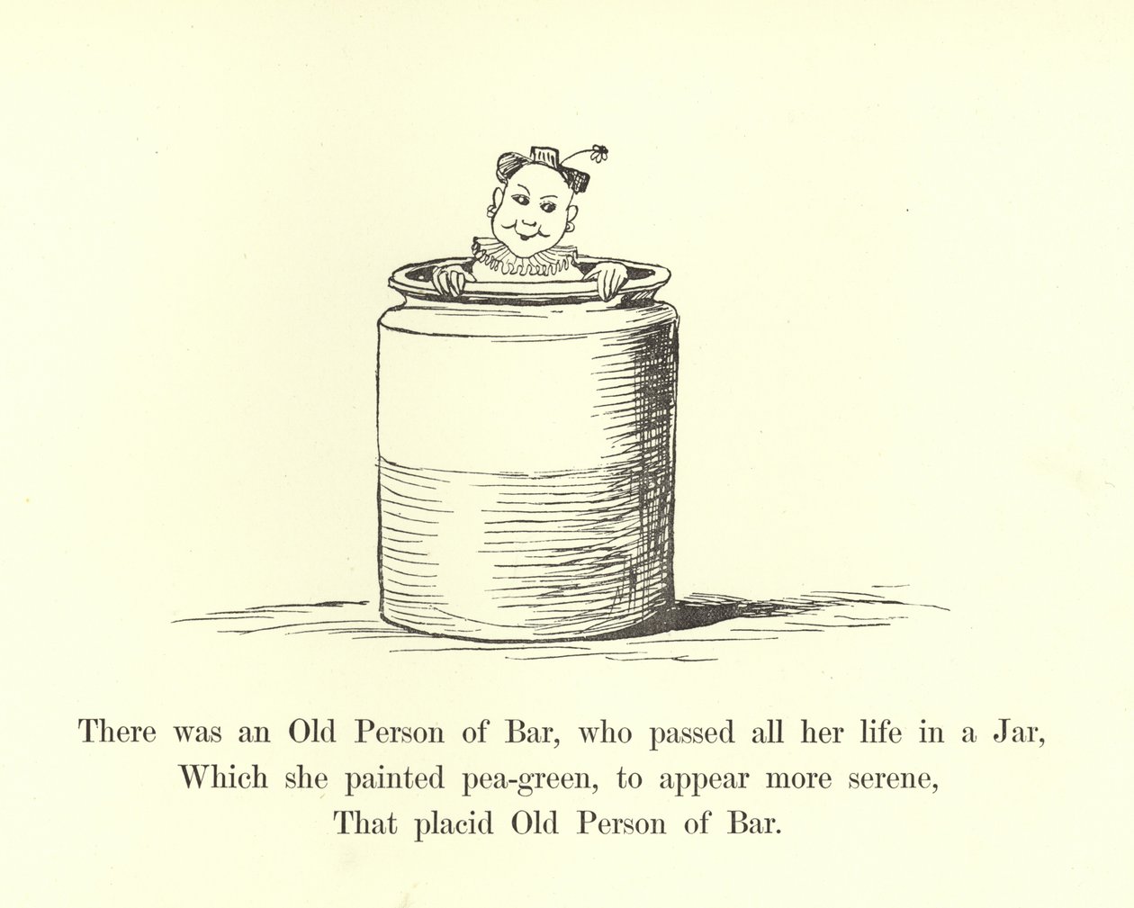 There Was an Old Person of Bar, Who Passed All Her Life in a Jar by Edward Lear