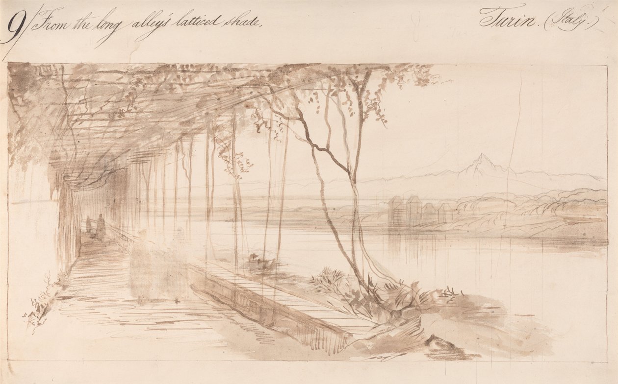 Turin, Italy by Edward Lear