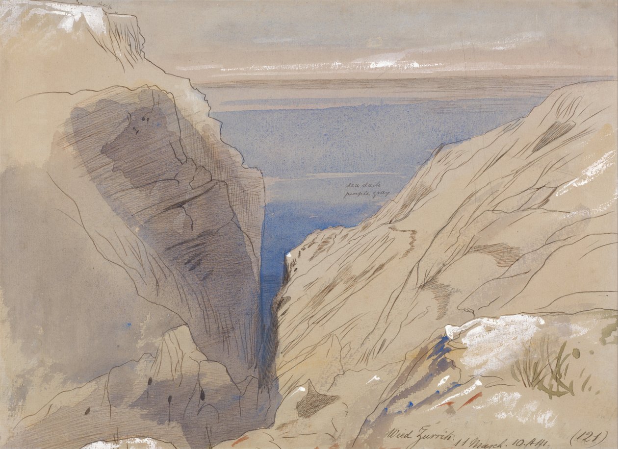 Wied Zurrik (Malta) by Edward Lear