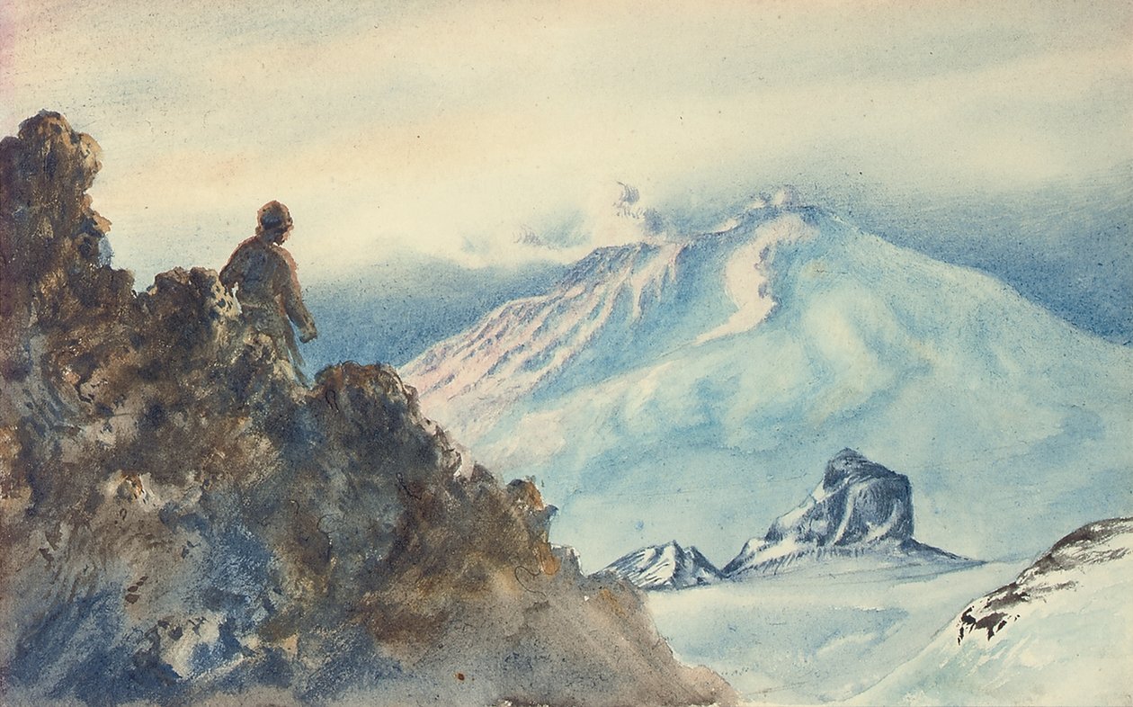 Mount Erebus and Castle Rock by Edward Adrian Wilson