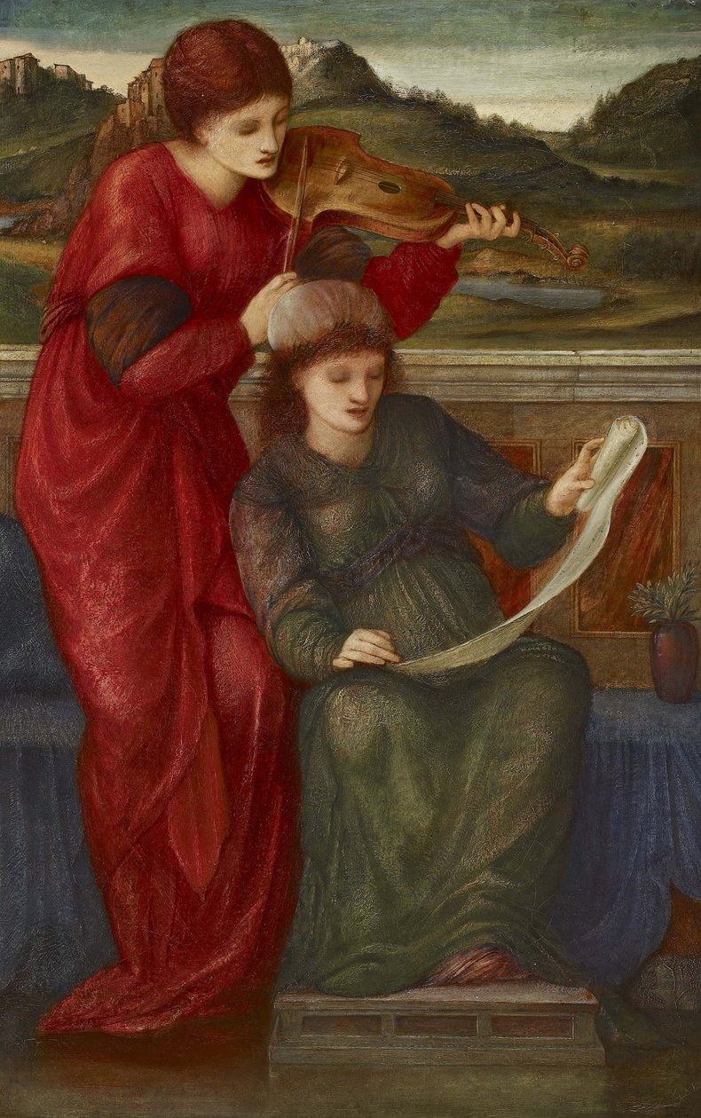 Music, 1877 by Edward Burne Jones