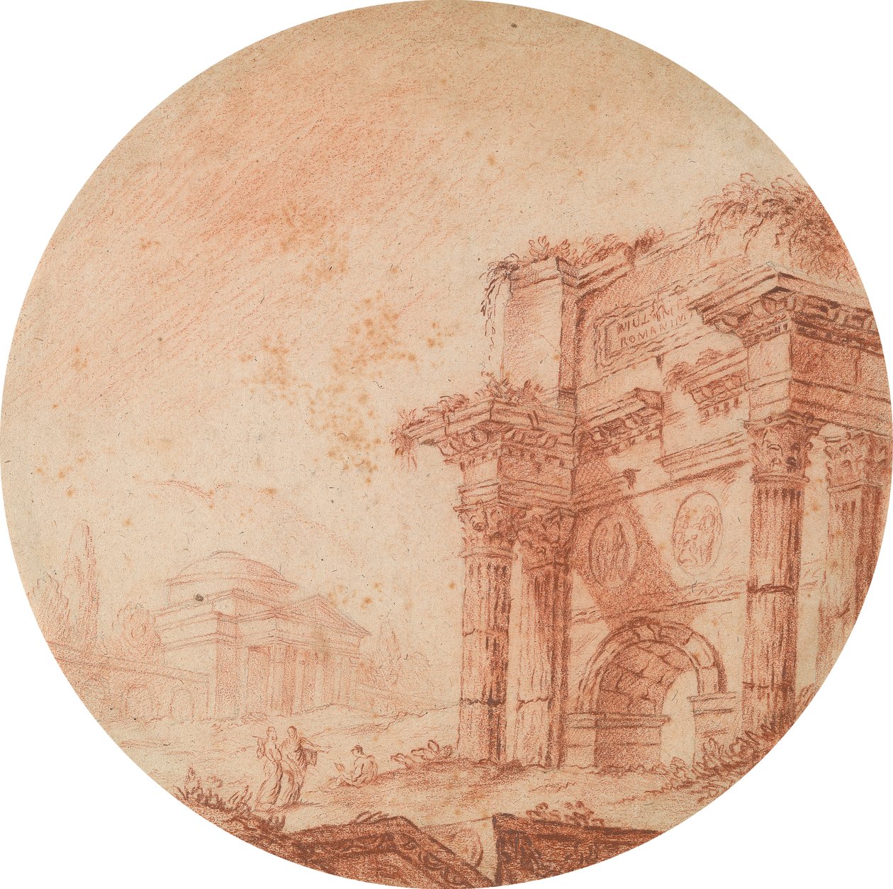 Roman Ruins by Edward Francis Burney