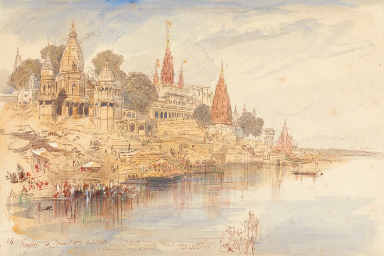 Benares by Edward Lear
