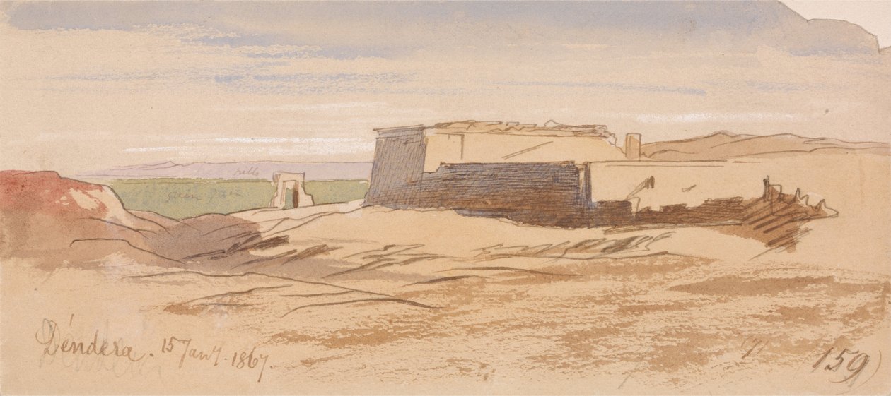 Dendera by Edward Lear