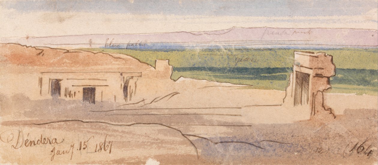 Dendera by Edward Lear