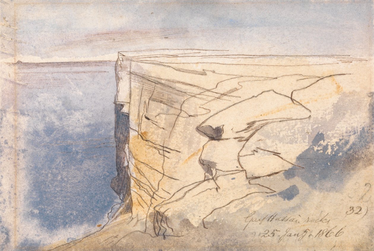 Garf Hassai, Malta by Edward Lear