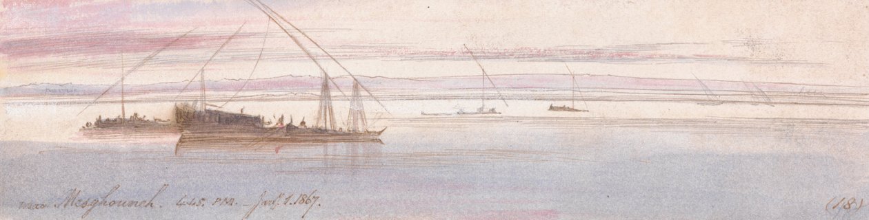 Near Mesghouneh by Edward Lear