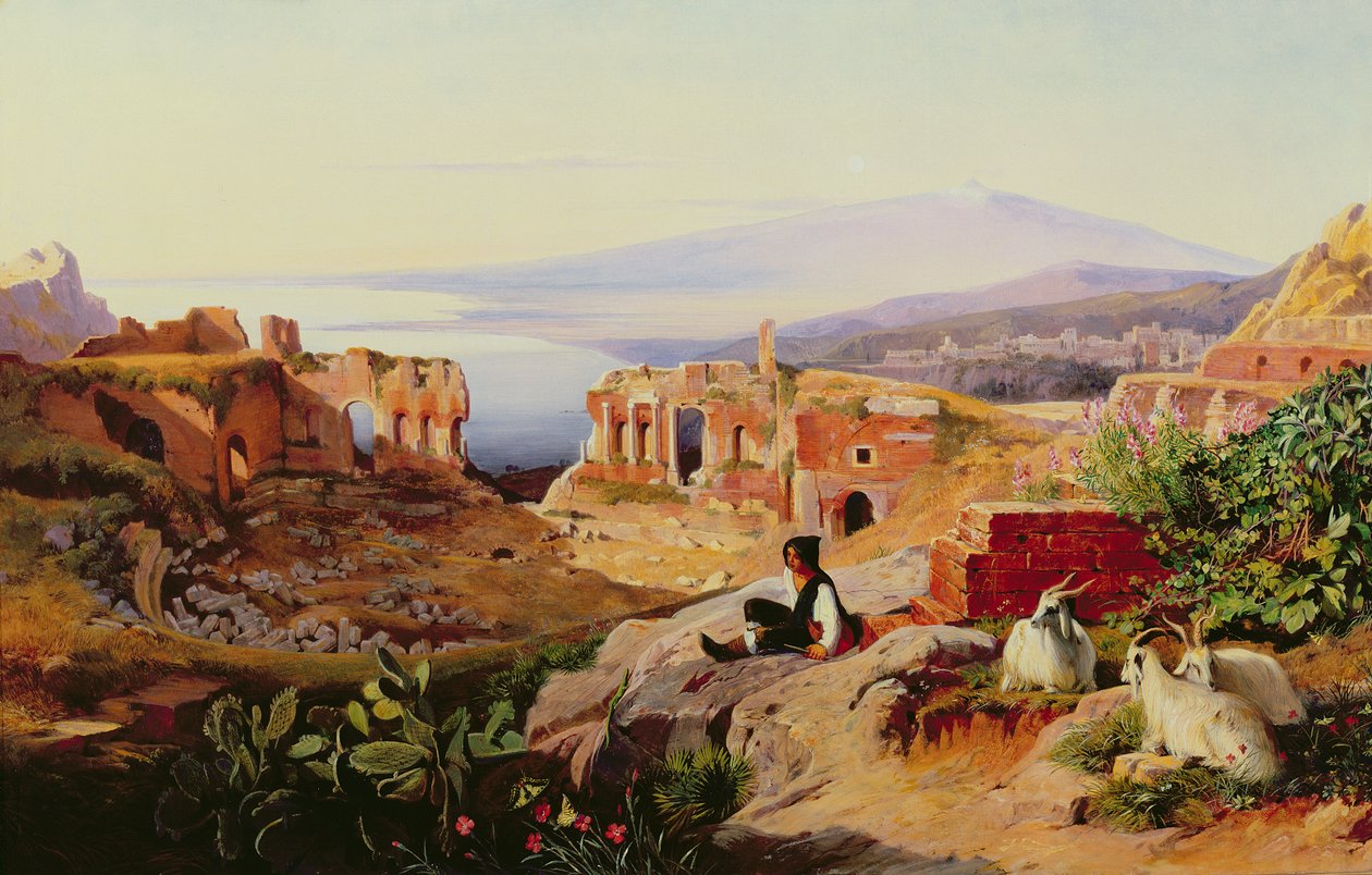 Taormina by Edward Lear