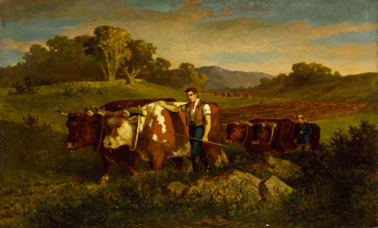 Herdsmen with Cows by Edward Mitchell Bannister