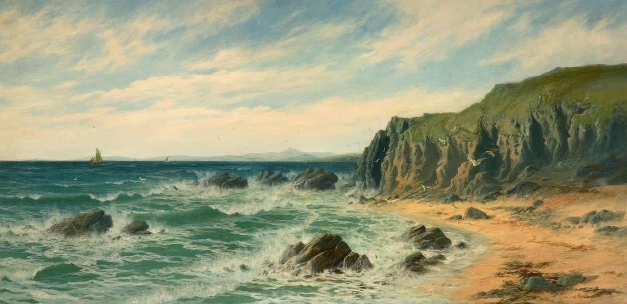 Coastal Scene, 1887 by Edward Moore