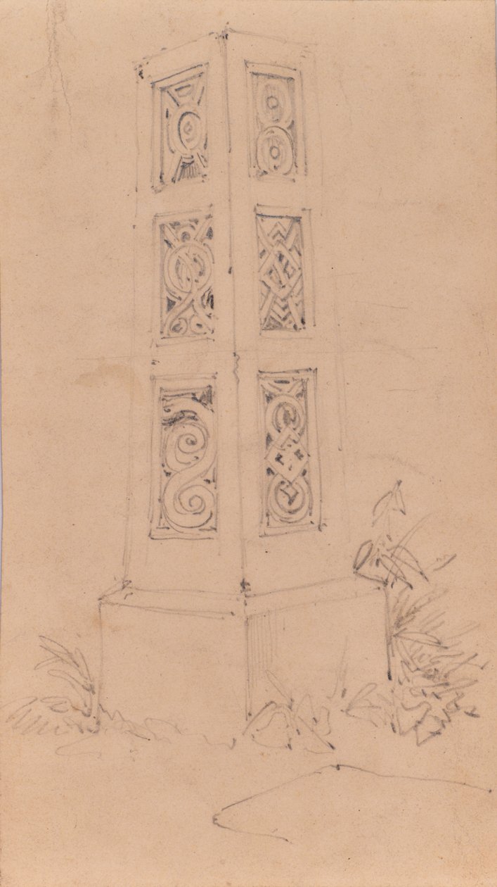 Monument sketch by Edward Pretty
