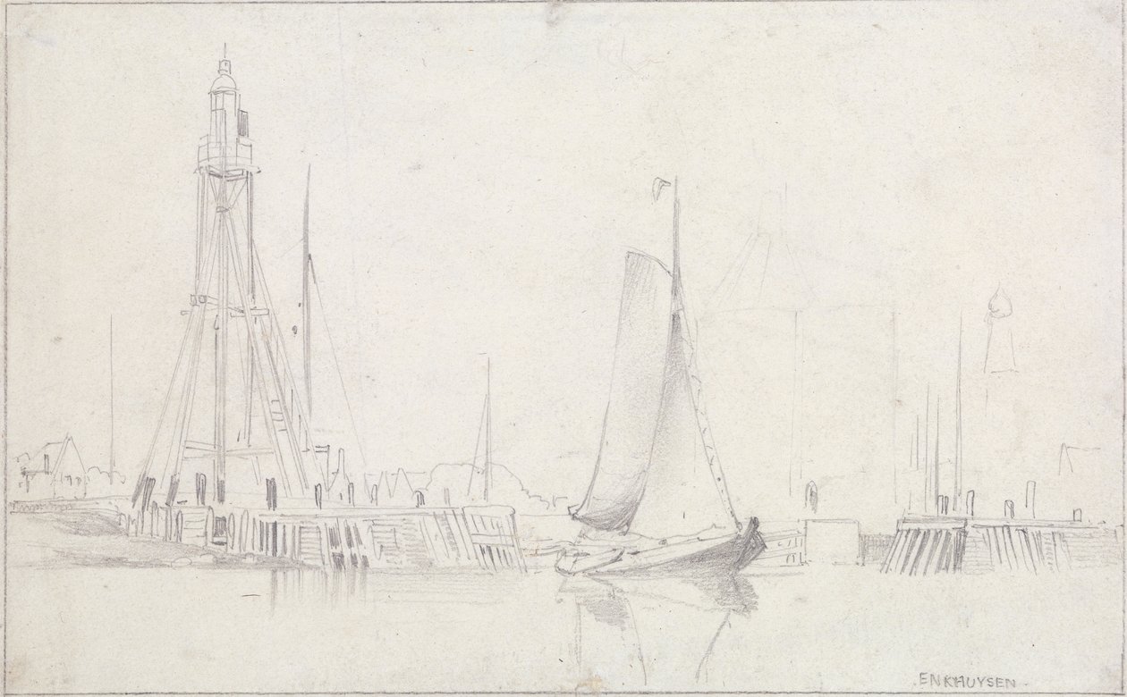 Enkhuysen by Edward William Cooke