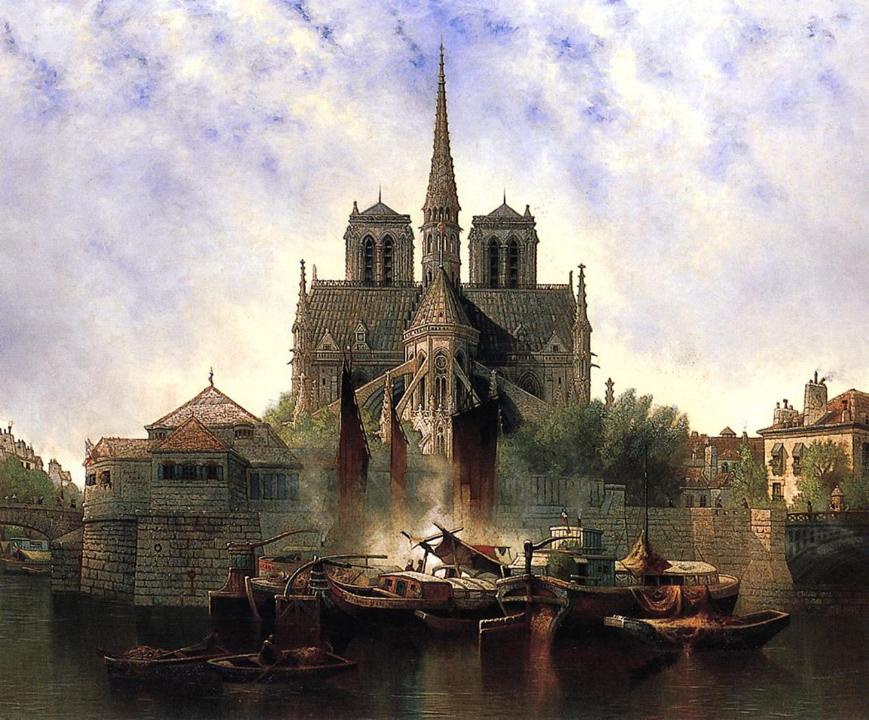 Notre-Dame Cathedral, Paris, 1893 by Edwin Deakin