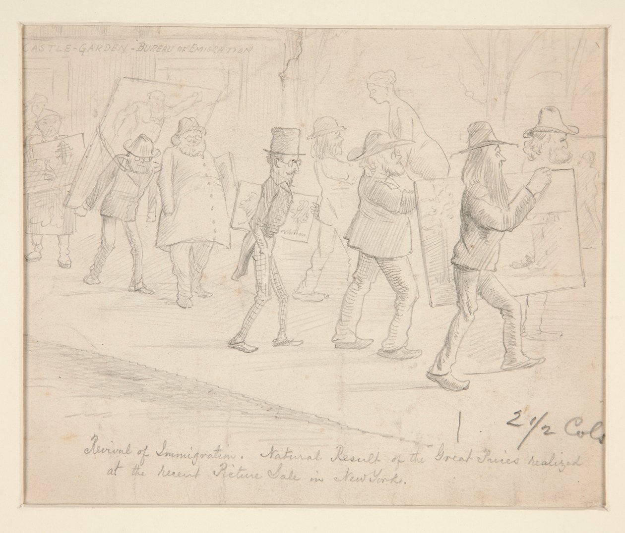Cartoon by Edwin Austin Abbey