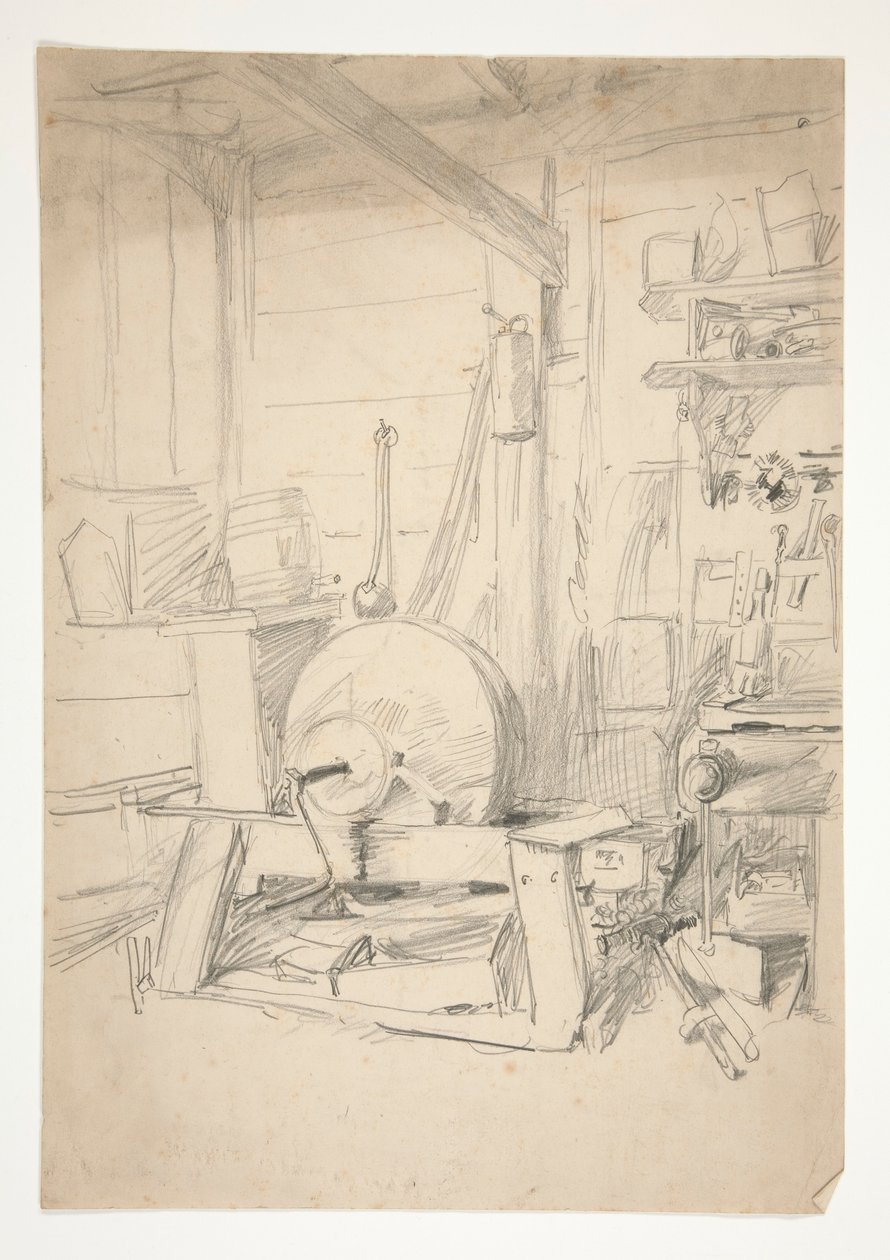 Interior Study by Edwin Austin Abbey