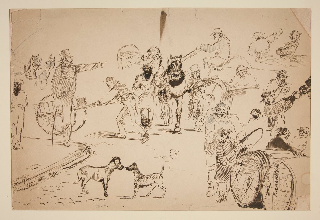 Street Scene by Edwin Austin Abbey