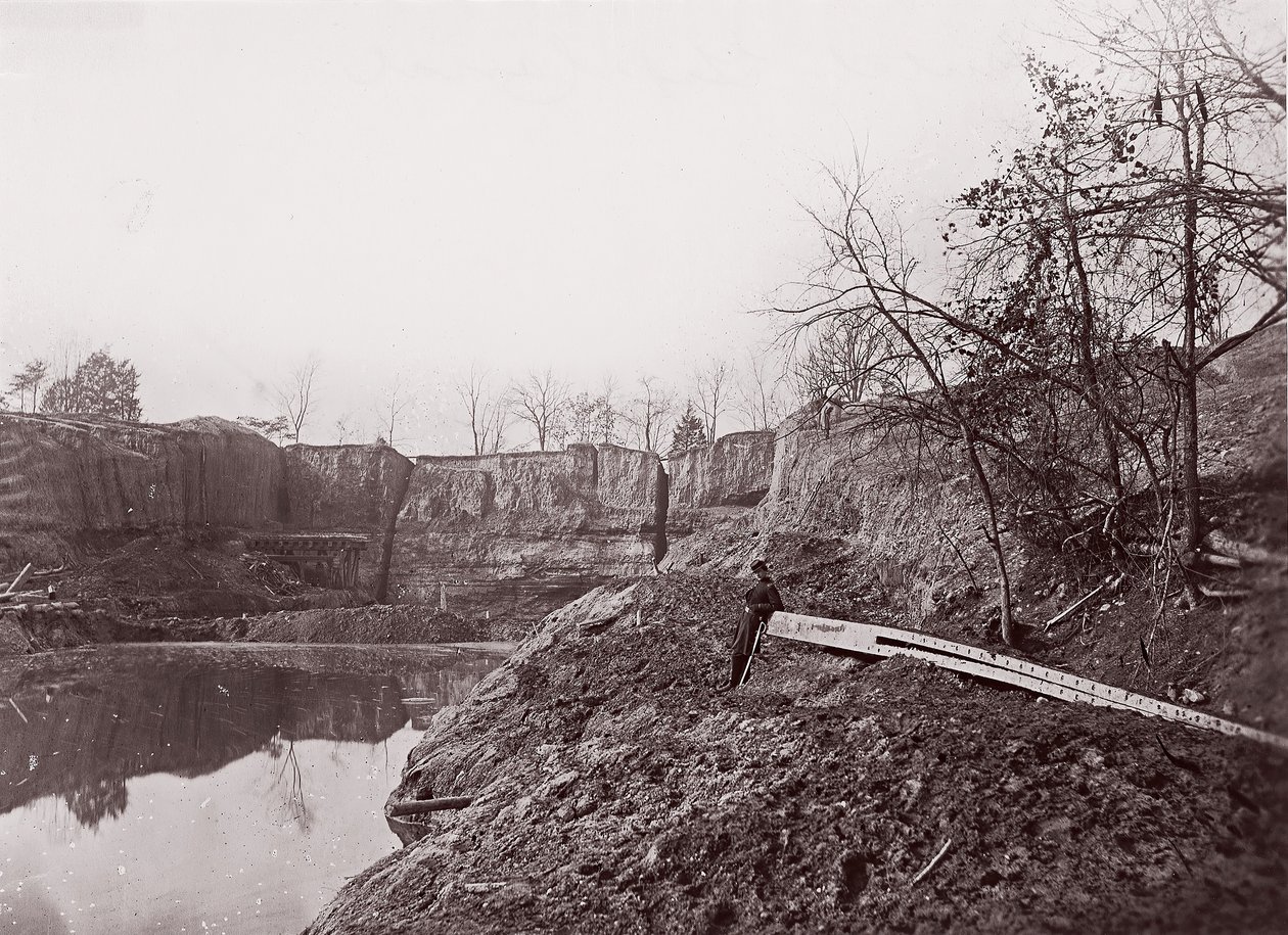 Dutch Gap Canal, 1865 by Egbert Guy Fowx