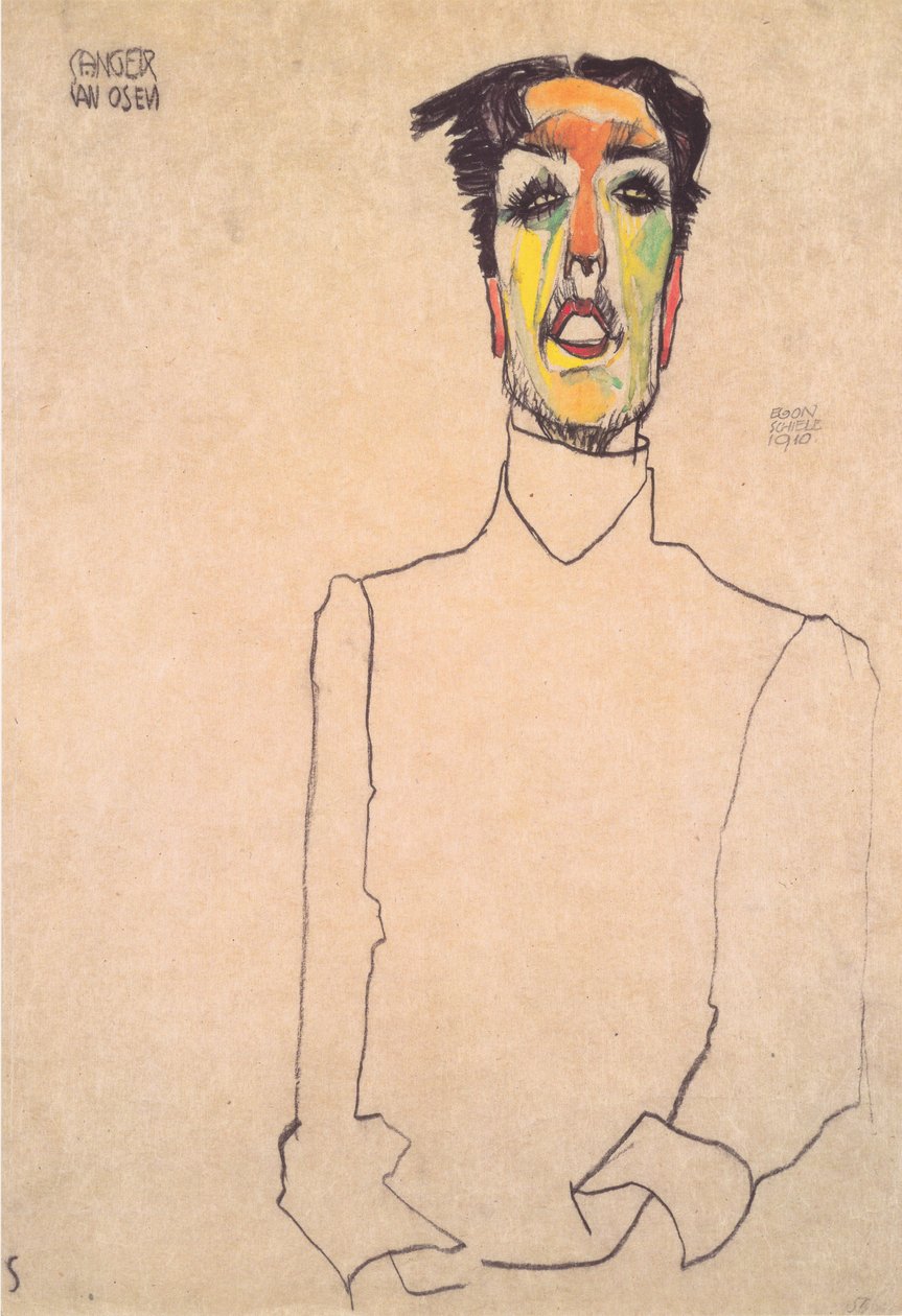 Singer from Osen by Egon Schiele