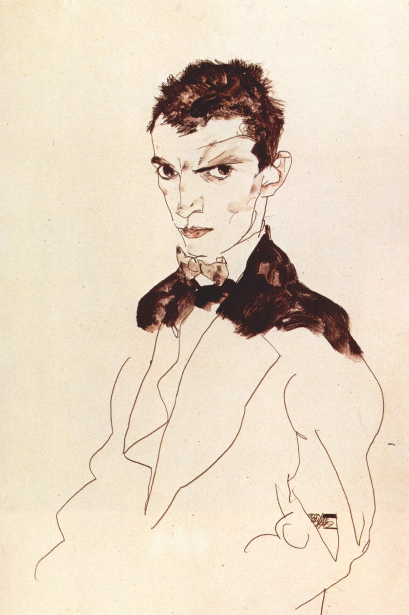Self-portrait by Egon Schiele