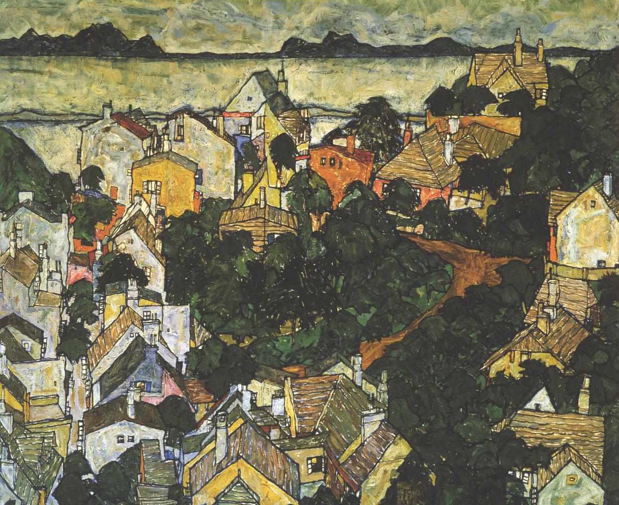 Summer Landscape by Egon Schiele