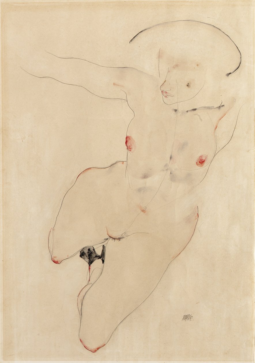 Female Nude by Egon Schiele