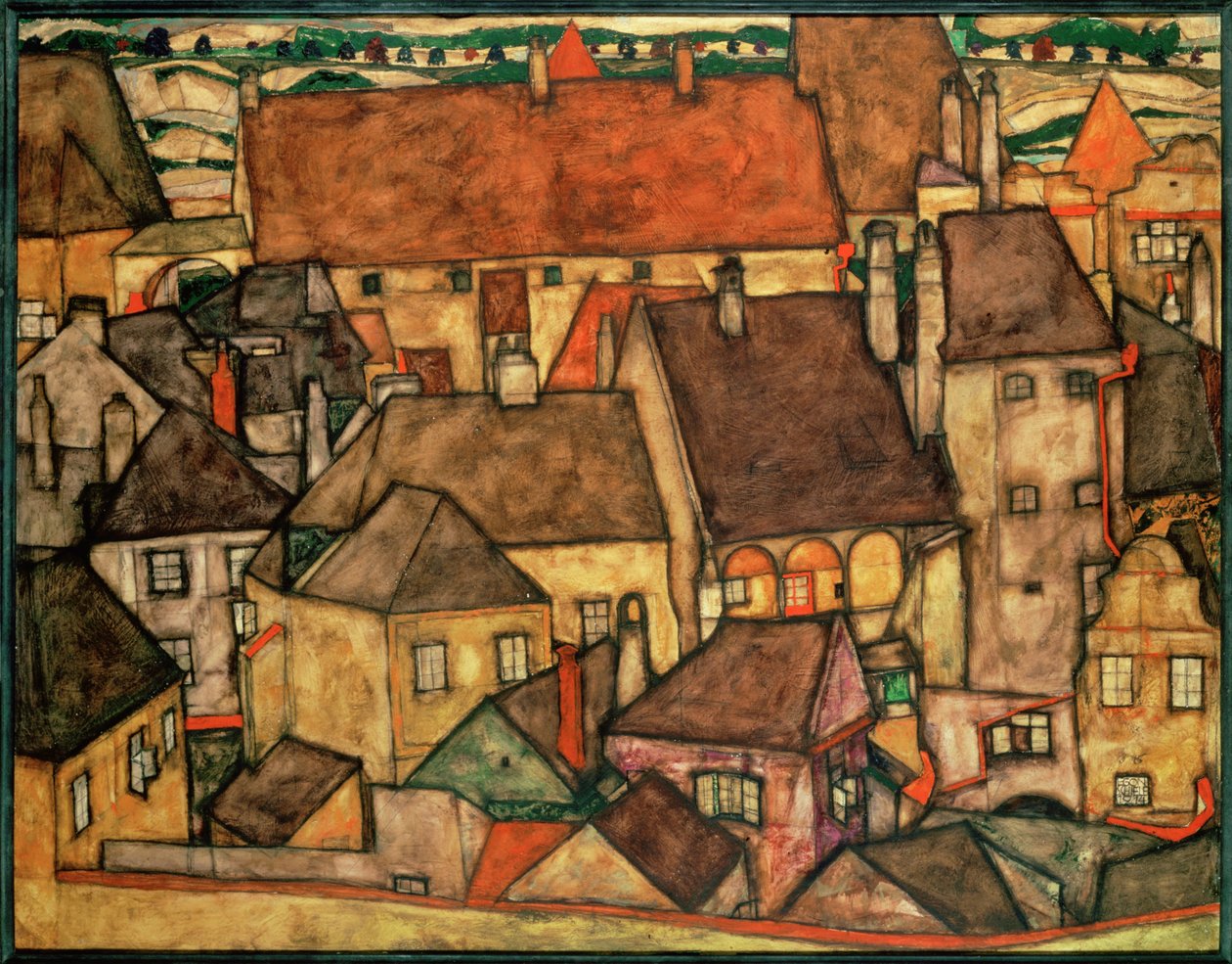 Yellow City by Egon Schiele