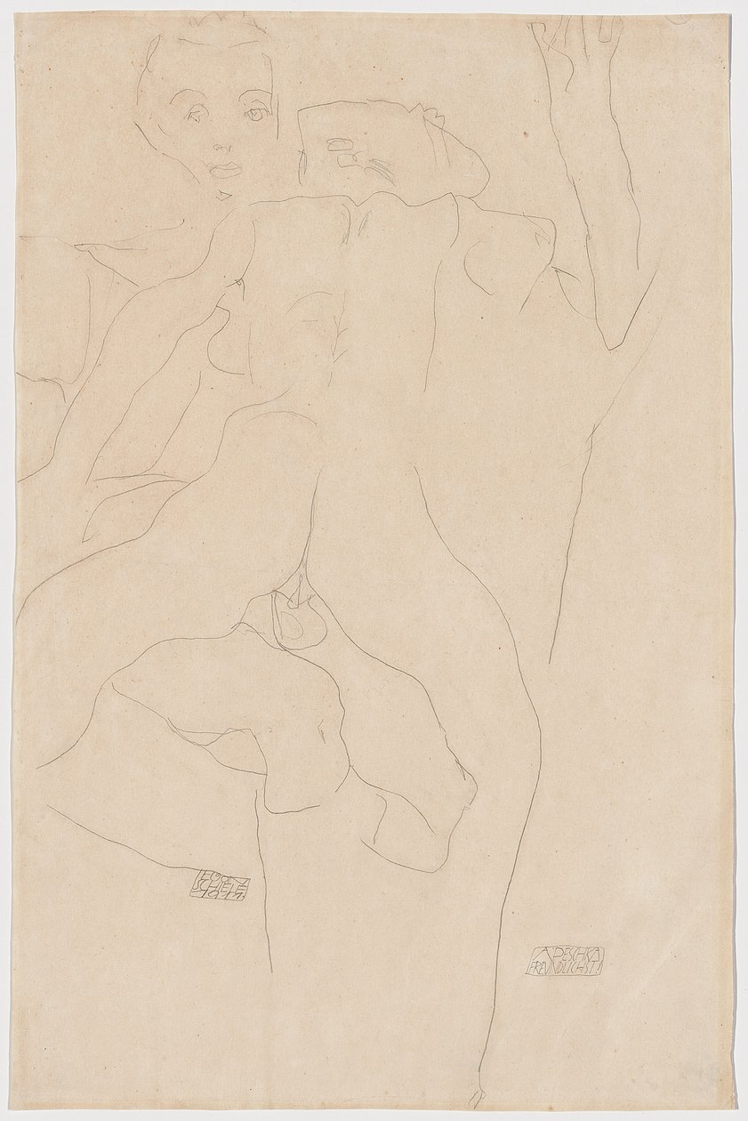 Lovers by Egon Schiele