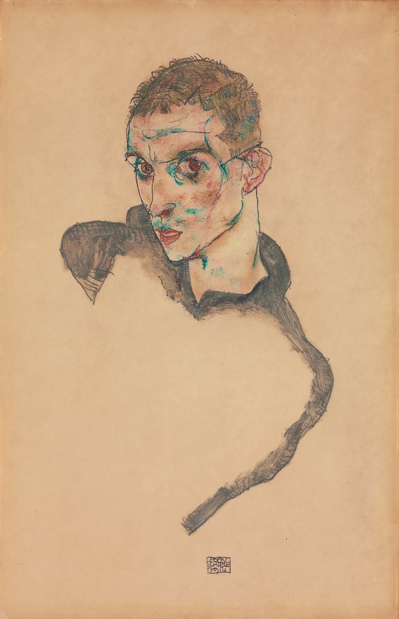 Self Portrait by Egon Schiele