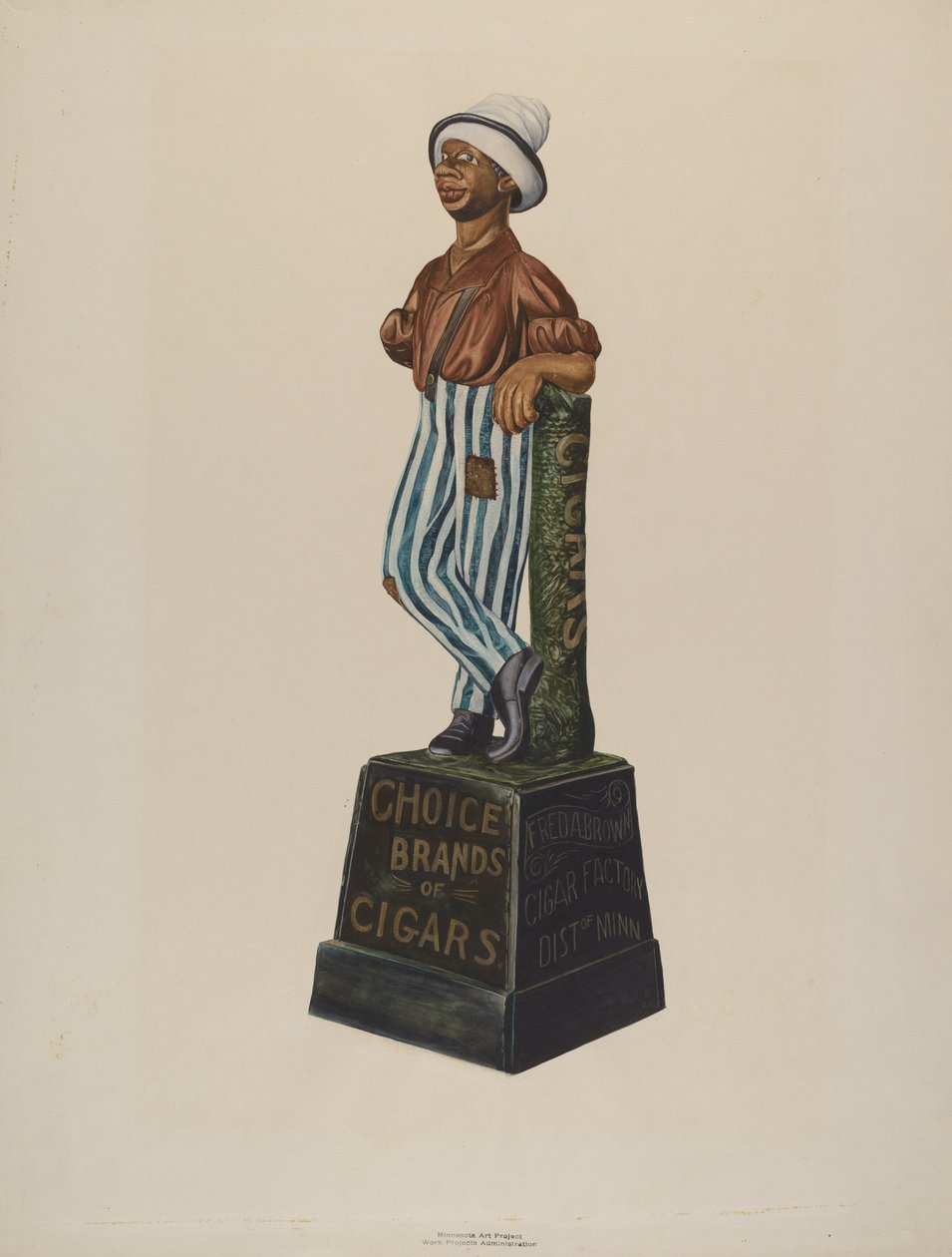 Cigar Store Figure by Einar Heiberg
