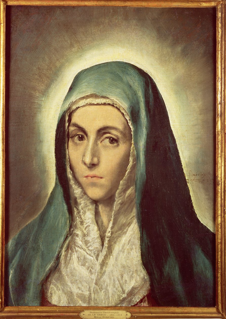 The Virgin Mourning by El Greco