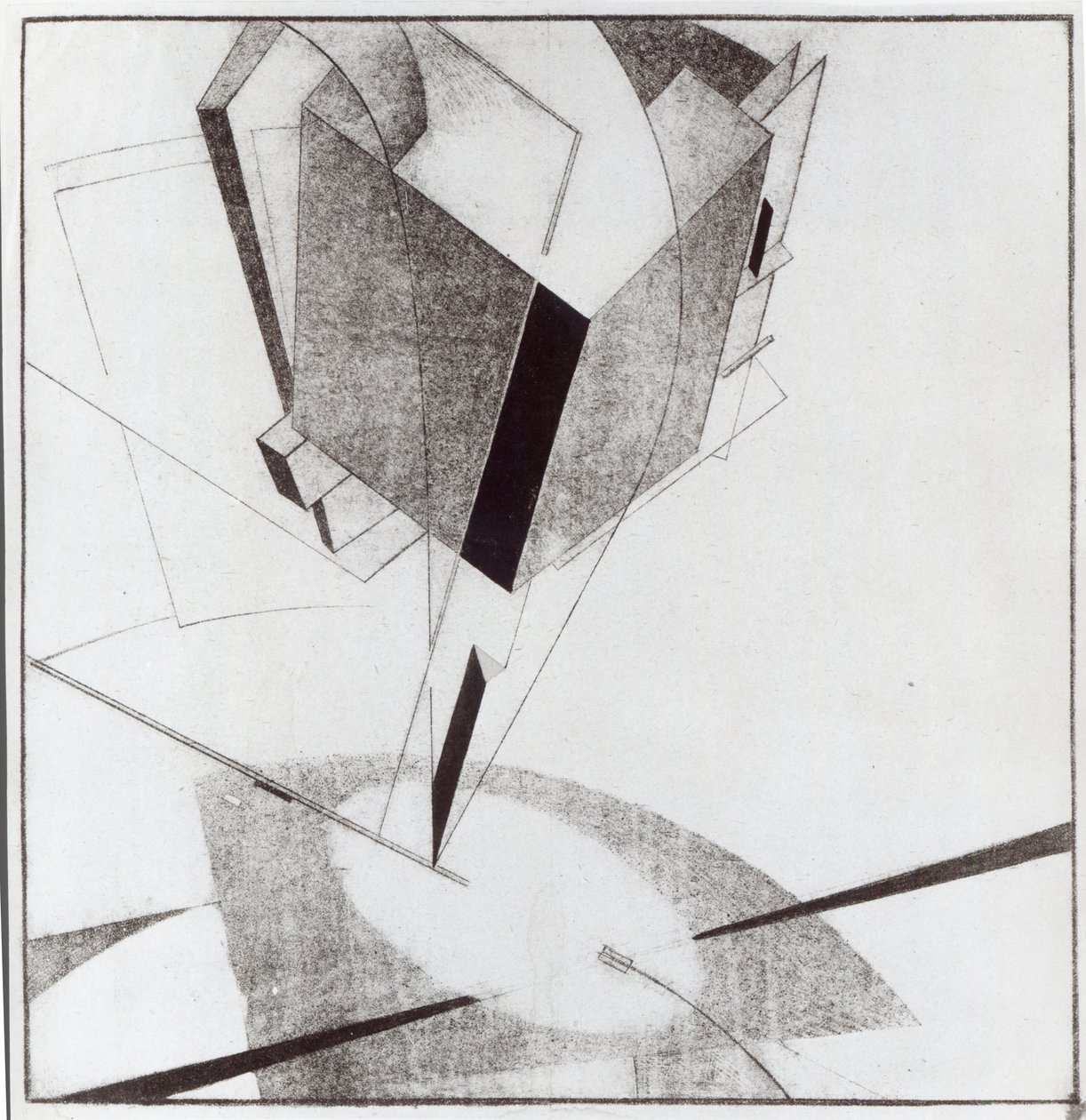 Proun 5 A, 1919 by Eliezer Markowich Lissitzky