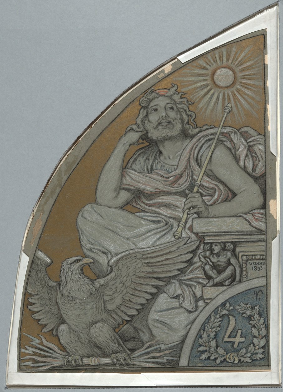 Cartoon for Jupiter by Elihu Vedder