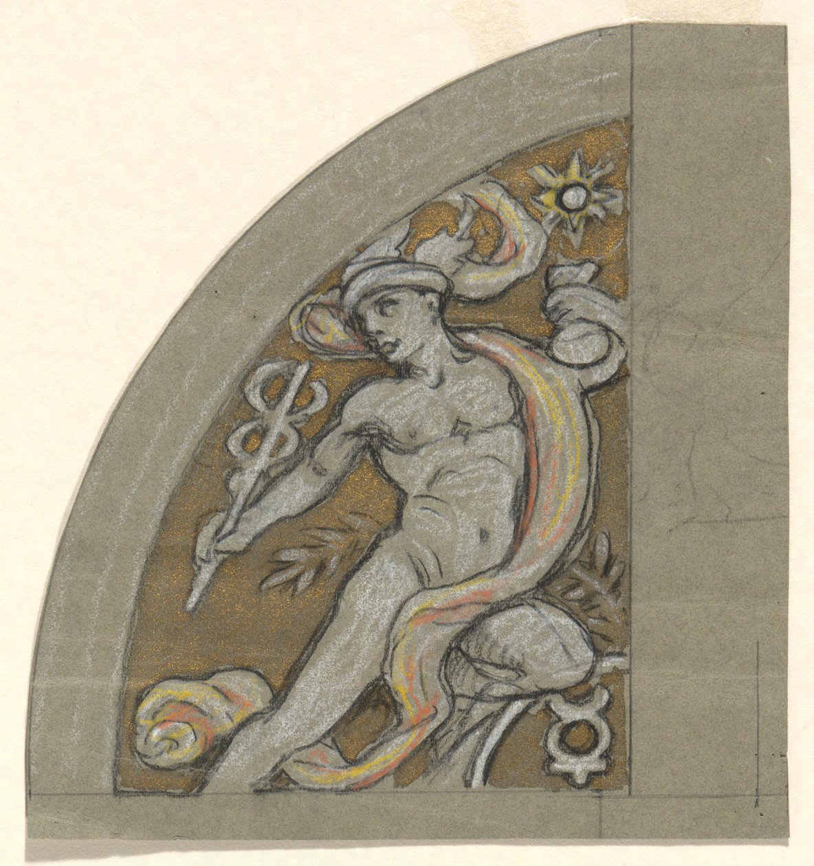 Study for Mercury by Elihu Vedder