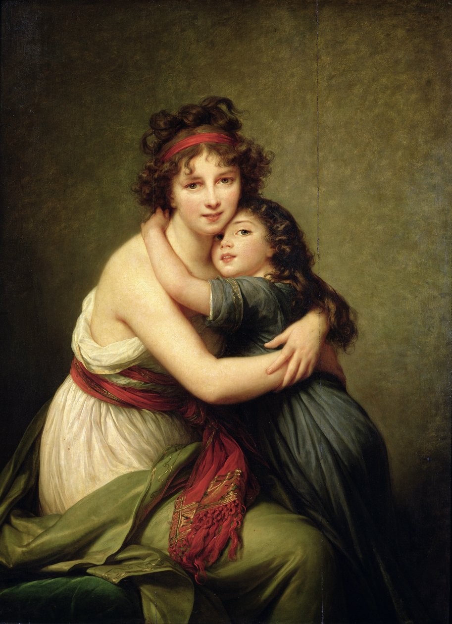 Madame Vigee-Lebrun and Her Daughter, Jeanne-Lucie-Louise, 1789 by Elisabeth Louise Vigee Lebrun