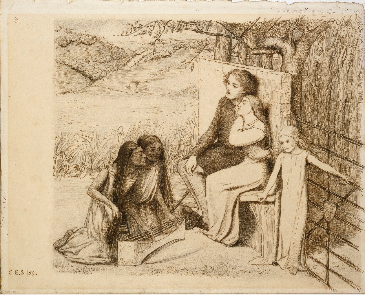 Two Lovers by Elizabeth Siddal