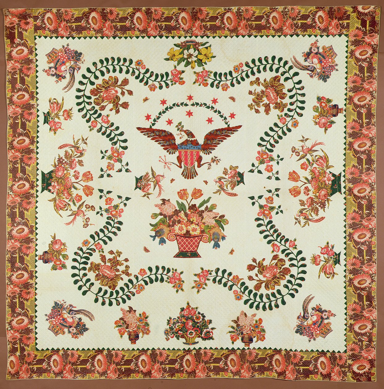 Quilt, c.1825 by Elizabeth Welsh
