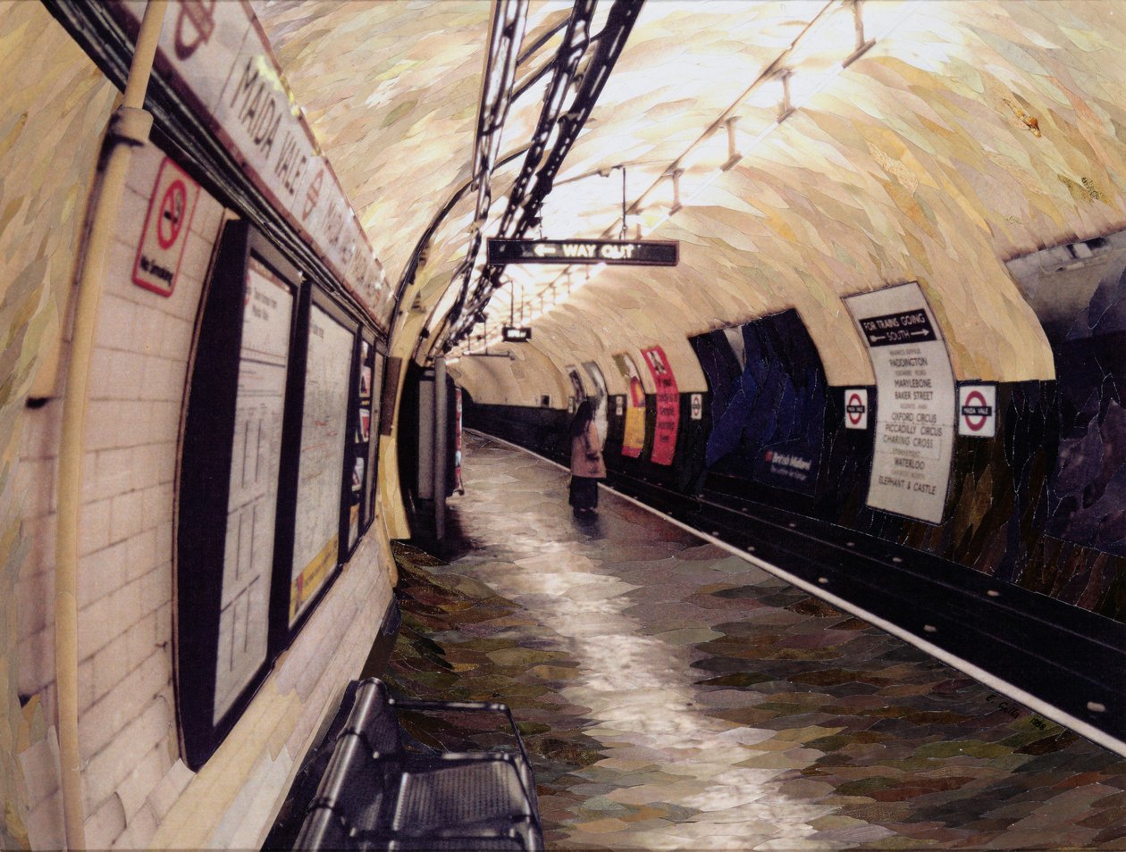 Waiting for a Train Going South, 1998 by Ellen Golla