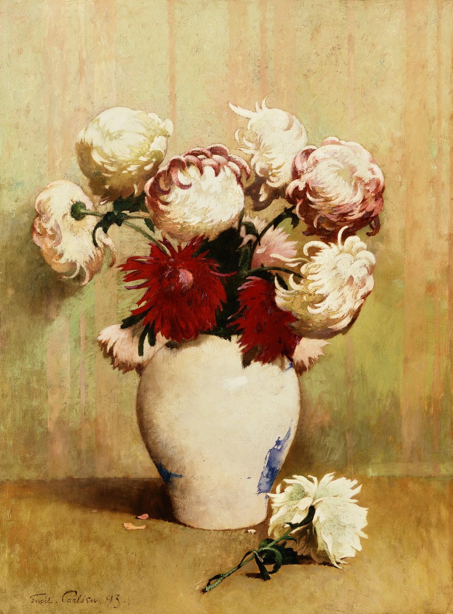 Chrysanthemums by Emil Carlsen