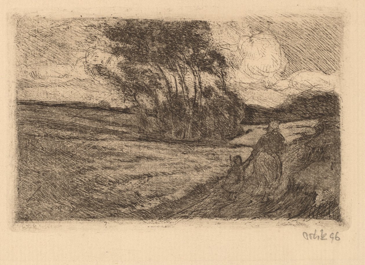 Thunderstorm (Small) by Emil Orlik