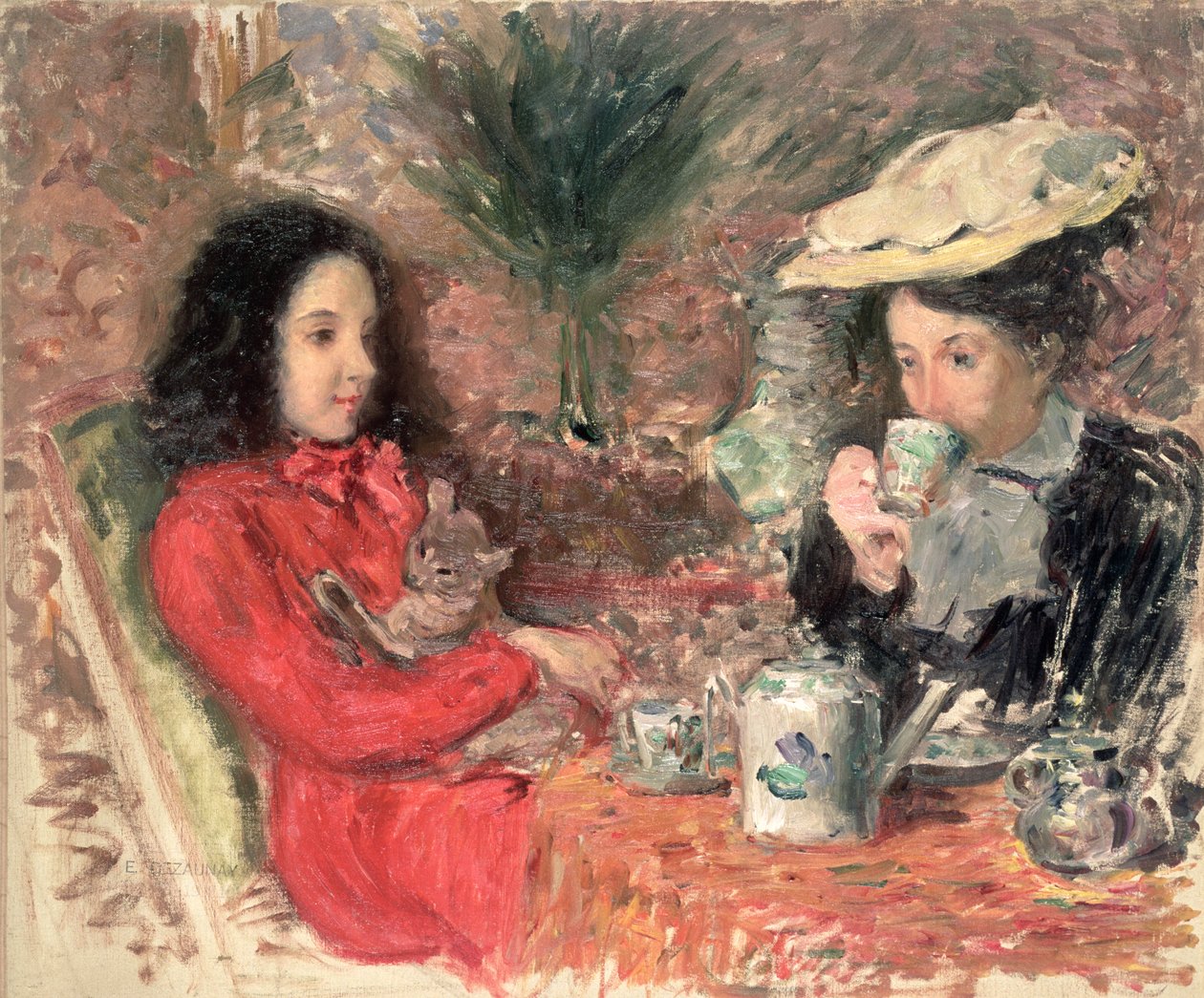 Tea Time by Emile Alfred Dezaunay