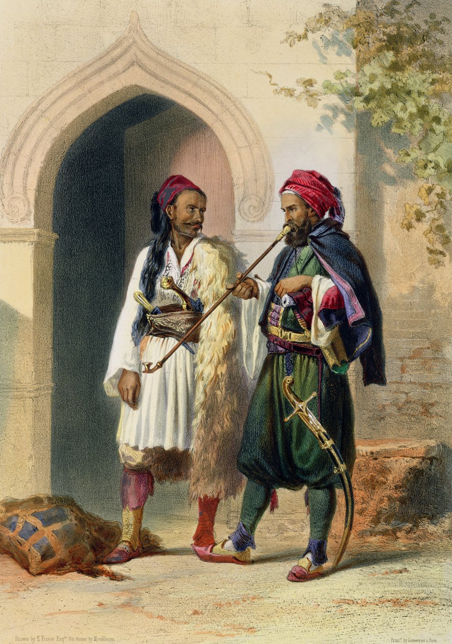 Arnaout and Osmanli Soldiers in Alexandria, illustration from 