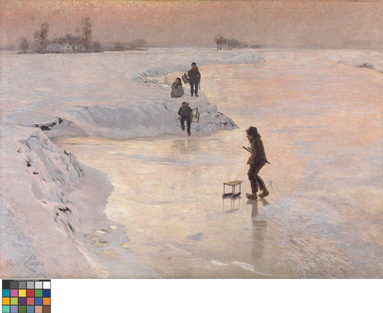 Skaters by Emile Claus
