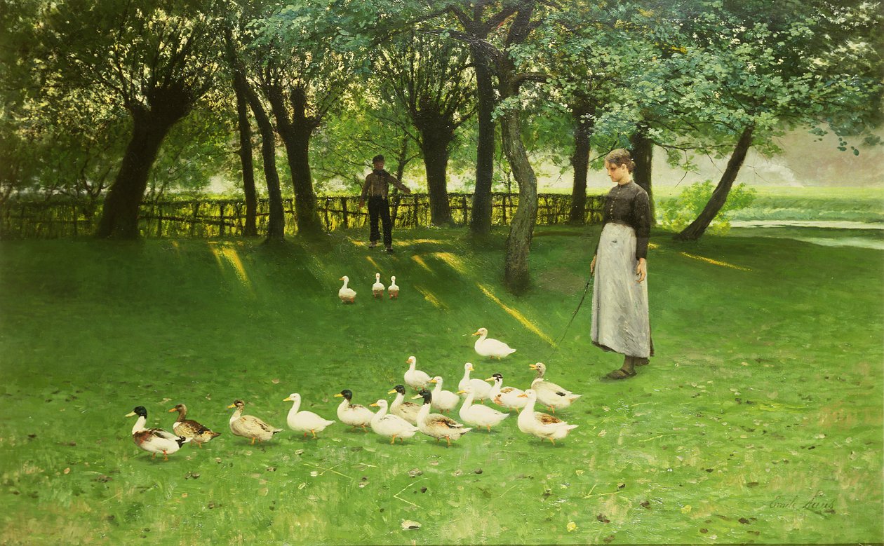 The Duck Girl by Emile Claus