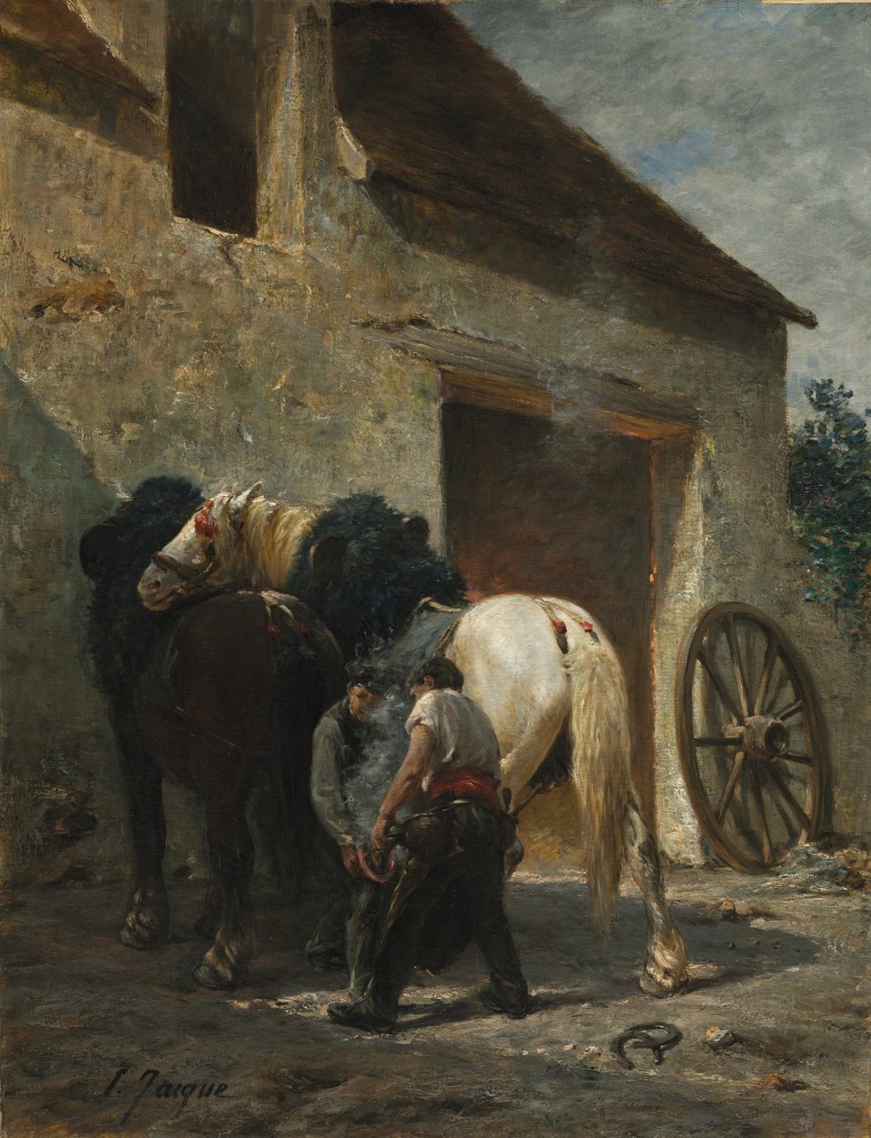 Blacksmiths by Émile Jacque