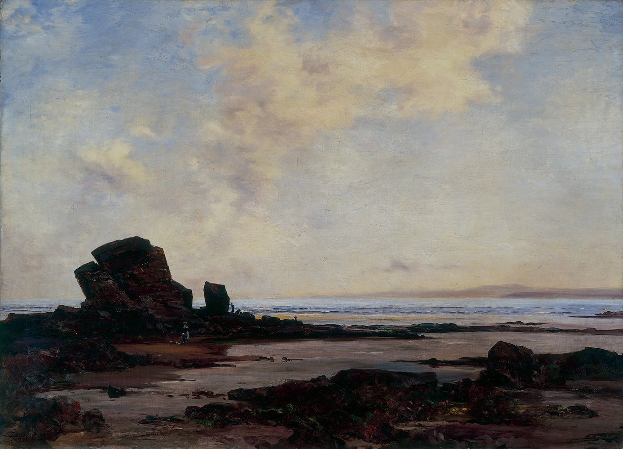 Douarnenez Bay at low tide by Emmanuel Lansyer